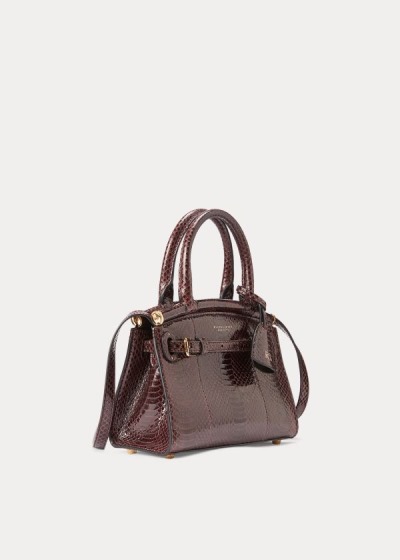 Bolsos De Mano Ralph Lauren Mujer Vino - Ayers Mini RL50 - XTUJY4912